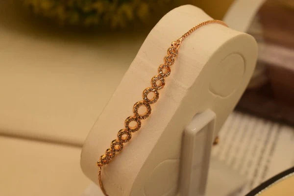 Elegant Crystal Golden Zircon Bracelet For Girls/Women